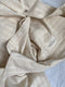 SANTIAGO big shirt / organic indian cotton & natural indian silk / cream chequered