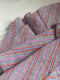 INDRA wrap skirt / indian cotton / liquorice & pastel ripple