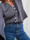 PAOLA cardigan / organic cotton / berry lassi / samples