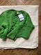 REINA cardigan / organic cotton boucle / apple / samples