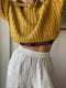 LENNY rib jumper / organic tanguis cotton / golden honey / samples