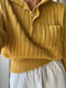 LENNY rib jumper / organic tanguis cotton / golden honey / samples
