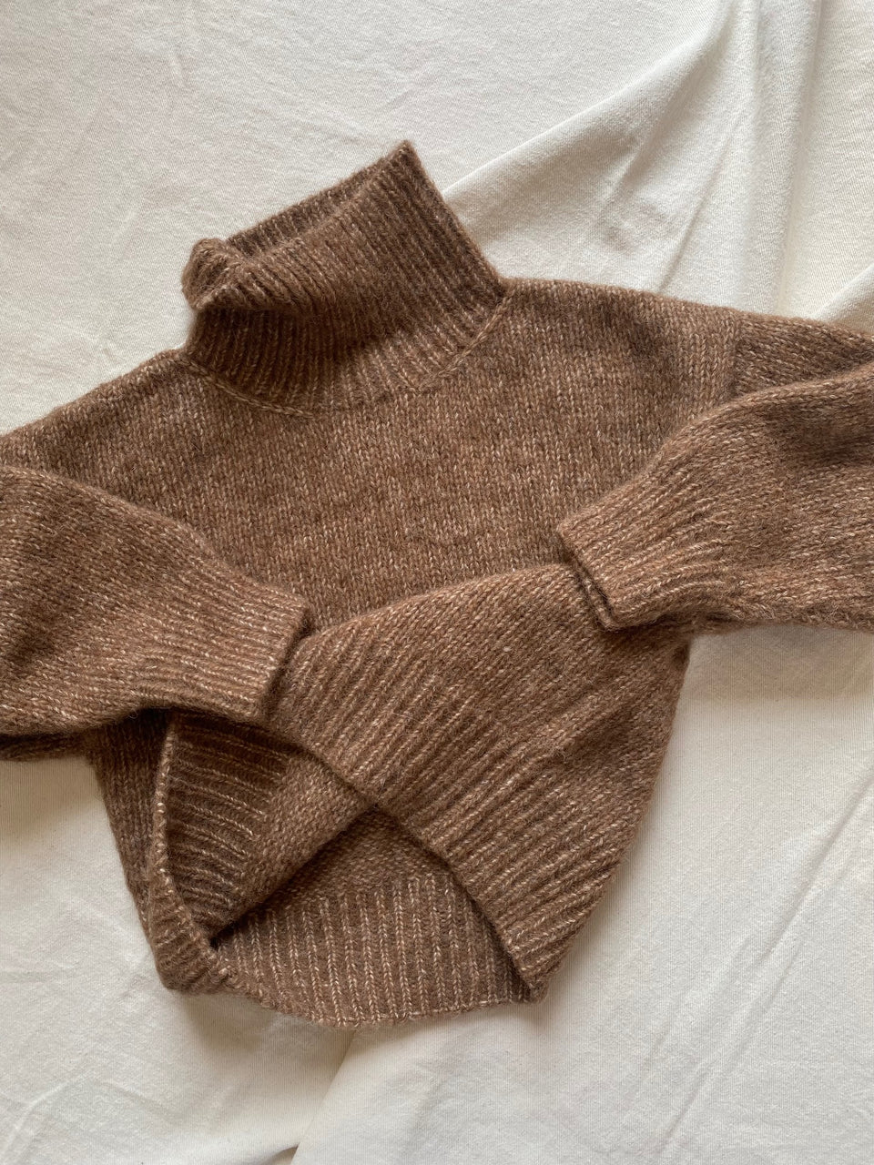 NORA kids turtleneck / alpaca & pima cotton / autumn leaf