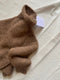 NORA kids turtleneck / alpaca & pima cotton / autumn leaf