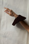 FLORES scrunchie / dark cherry plum