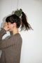 FLORES scrunchie / winter moss