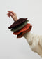 FLORES scrunchie / dark cherry plum