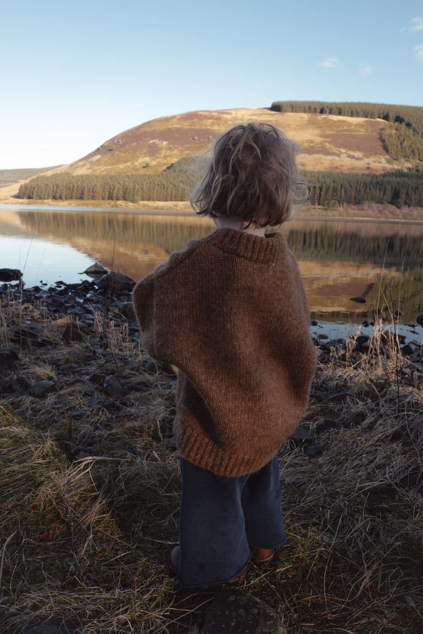 MAR kids jumper / alpaca & pima cotton / autumn leaf