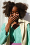 NURIA jumper / organic cotton / turquesa / samples