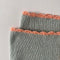 EULALIA fine knit scarf / organic cotton / summer sky & melon