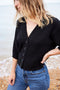 INES cardigan / organic cotton / black / samples