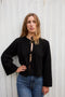 REINA cardigan / organic cotton / black / samples