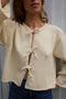 REINA cardigan / organic cotton / milk / samples