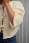 REINA cardigan / organic cotton / milk / samples