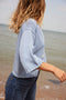 INES cardigan / organic cotton / the sea / samples