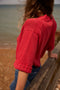 INES cardigan / organic cotton / sweet paprika