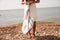 handwoven towel / organic cotton / PLUM & BLUEBERRY