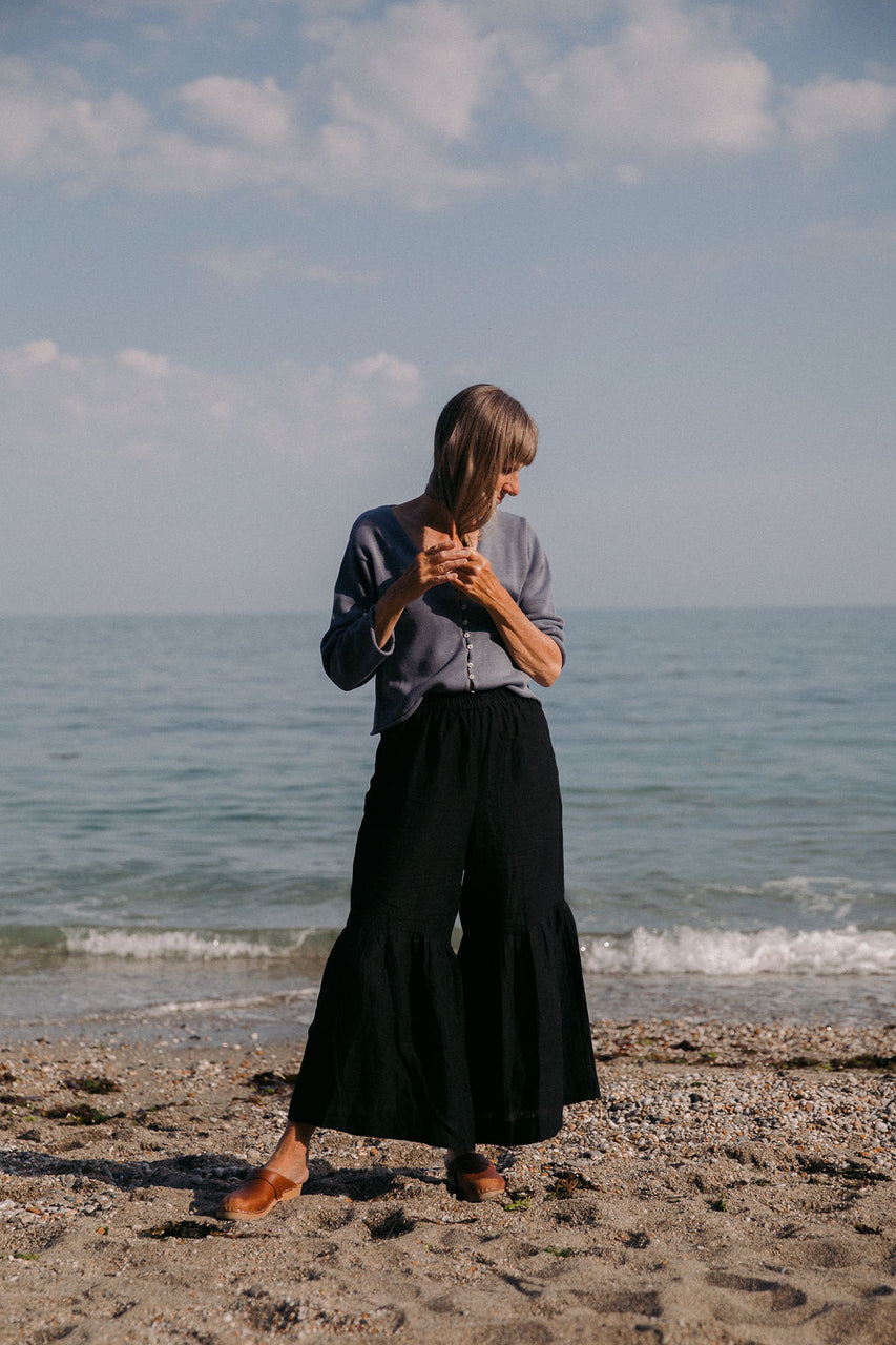 LUCA cardigan / organic cotton / berry lassi