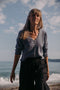 LUCA cardigan / organic cotton / berry lassi