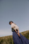 FLAMENCA skirt / indian cotton / night sky stripes