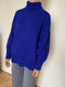 NORA turtleneck / highland wool / sapphire / sample