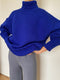 NORA turtleneck / highland wool / sapphire / sample