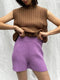 RIO ribbed vest / organic cotton / carob / samples