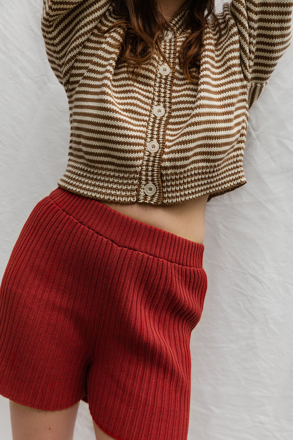 rio ribbed shorts