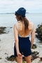 NALLA mini crochet hat / organic cotton / navy