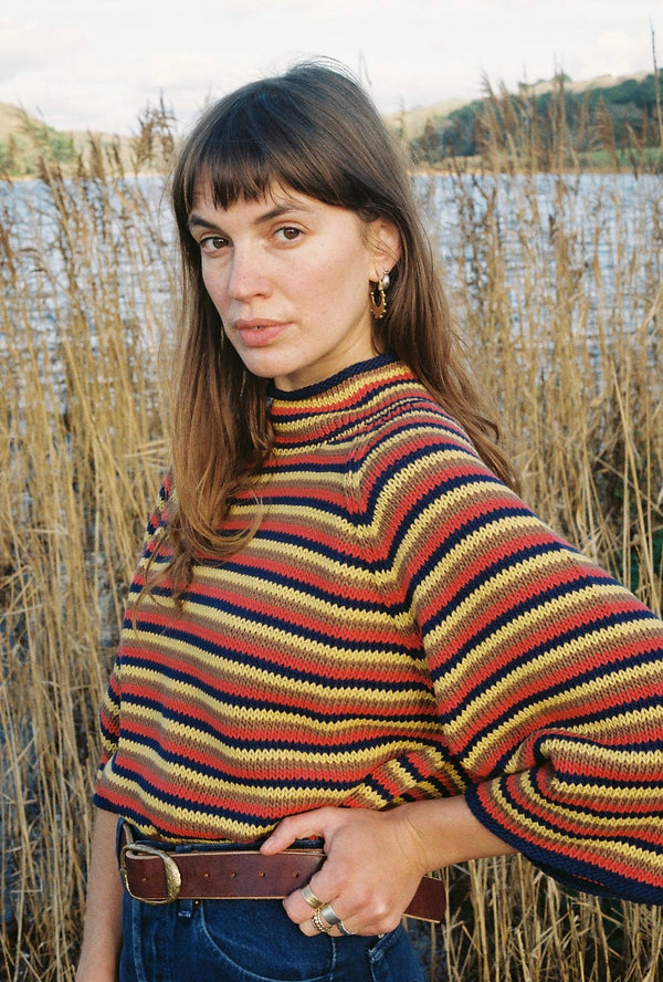 PABLO mini jumper / organic cotton / multi stripe