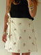 NILA mini wrap skirt / indian cotton / little planets