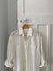 SANTIAGO big shirt / organic indian cotton / crema de coco sheer chequered