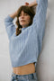 RIO ribbed jumper / organic cotton / the sea