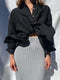 SANTIAGO big shirt / indian linen / black