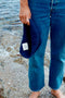 NALLA mini crochet hat / organic cotton / navy