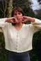 PAOLA cardigan / organic cotton / milk