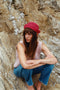 NALLA mini crochet hat / organic cotton / strawberry