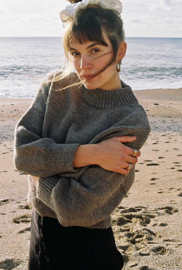 ROSINA mini jumper / highland wool / smoked amber