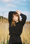 LENNY ribbed jumper / highland wool & alpaca / charcoal