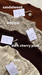 CARMEN cardigan / highland wool / dark cherry plum