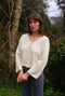 PAOLA cardigan / organic cotton / milk