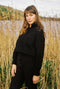 LENNY ribbed jumper / highland wool & alpaca / charcoal