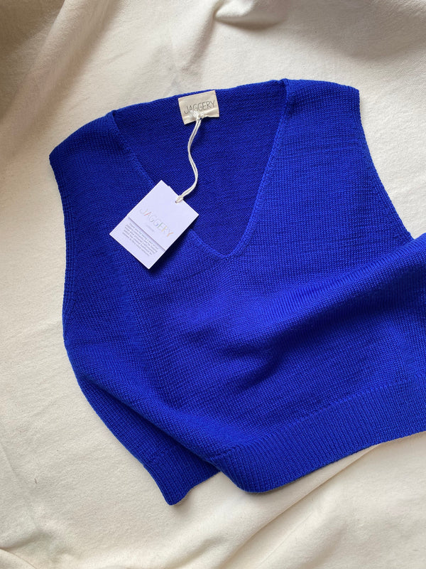 UNO vest / highland wool / sapphire