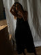 LELLA dress / indian linen / black