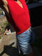 UNO vest / organic cotton / mojo rojo