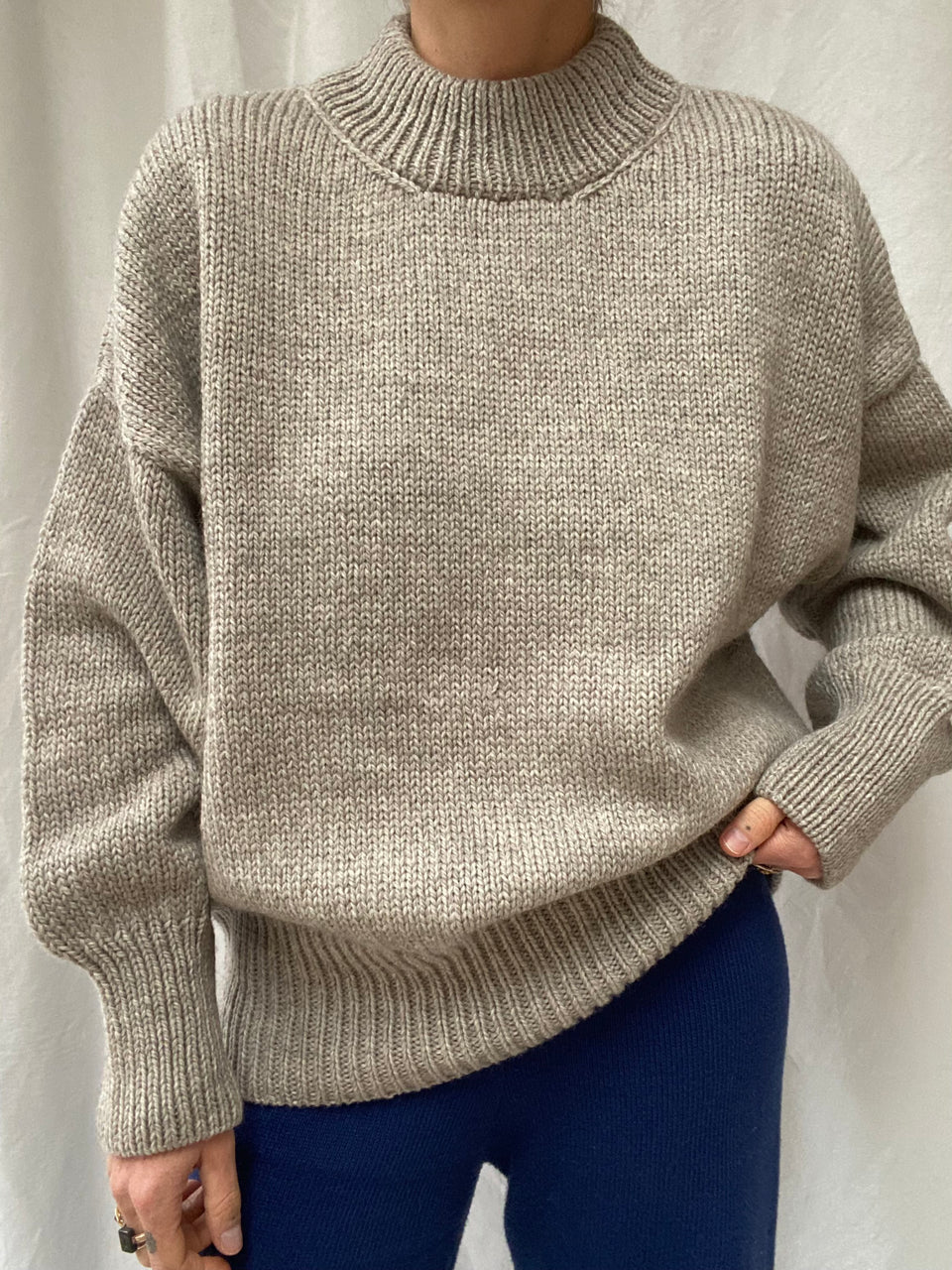 MAR jumper / highland wool / rock salt / sample / 2 sizes available