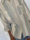 SANTIAGO big shirt / organic indian cotton / july skies