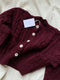 MILAGRO cardigan / highland wool / amarena