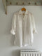 SANTIAGO big shirt / organic indian cotton / crema de coco sheer chequered