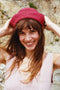 NALLA mini crochet hat / organic cotton / strawberry